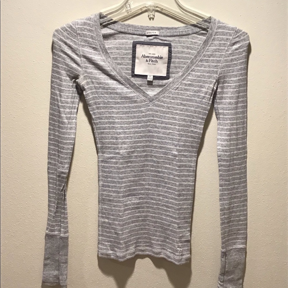 Striped long sleeve Abercrombie and Fitch